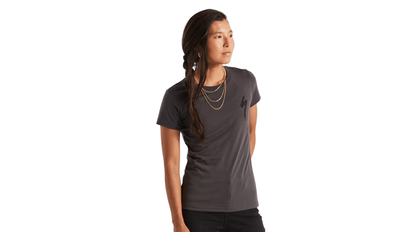 64622-033_APP_S-LOGO-TEE-SS-WMN-CHAR-M_FRONT-3-4 SPECIALIZED S-LOGO SS DE MUJER - Imagen 1