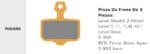 SRAM ORG/STL SMALL QUIET LEVEL/AXS/ELIXIR 2 Pistones Orgánicas - Imagen 4