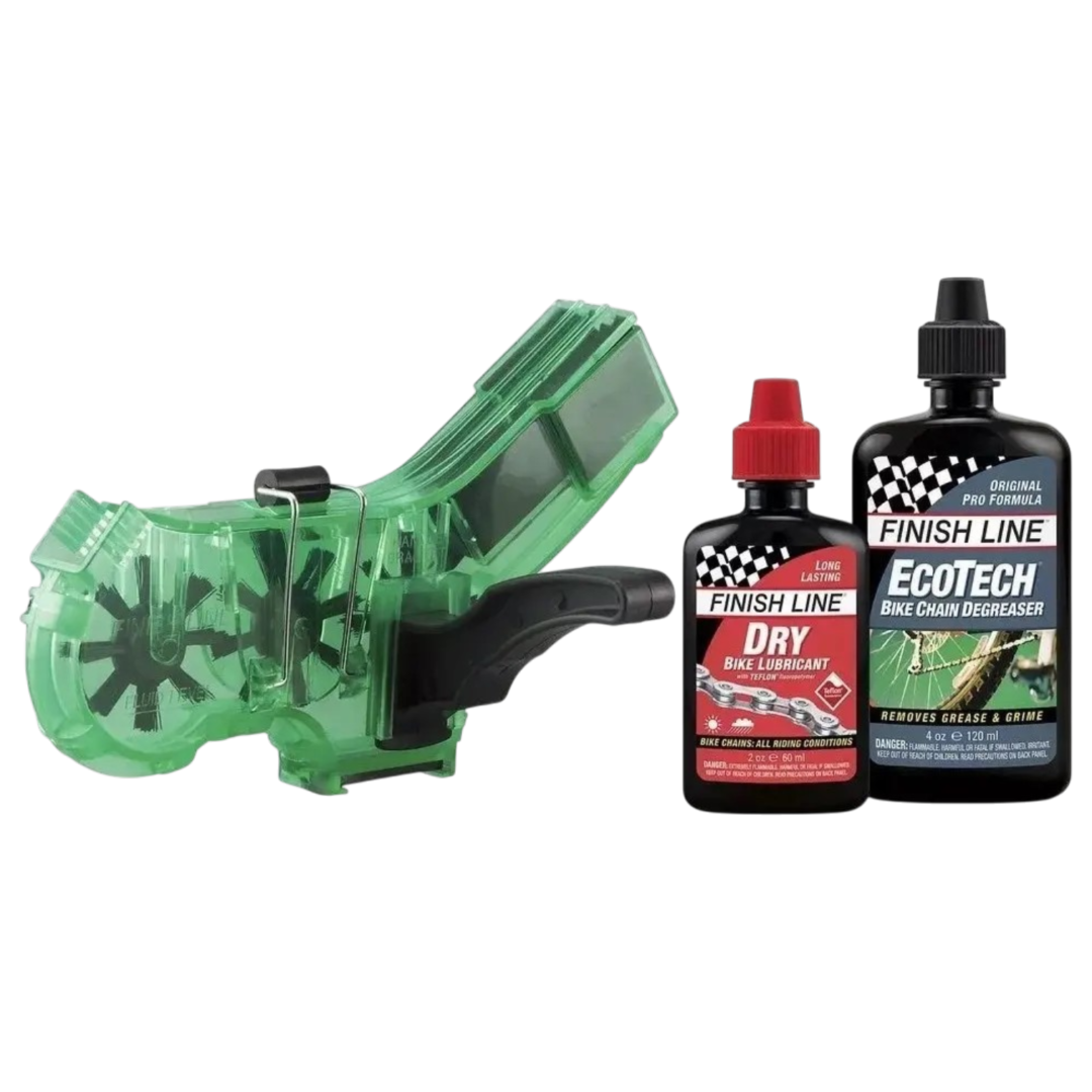 D_NQ_NP_2X_659841-MLA31037428462_062019-F KIT FINISH LINE PRO CHAIN CLEANER + DESENGRASANTE + LUBRICANTE SECO - Imagen 1